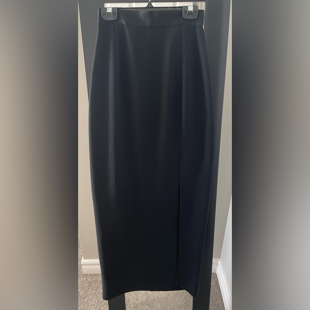 2/$65 Black Skirt W Slit for Leg